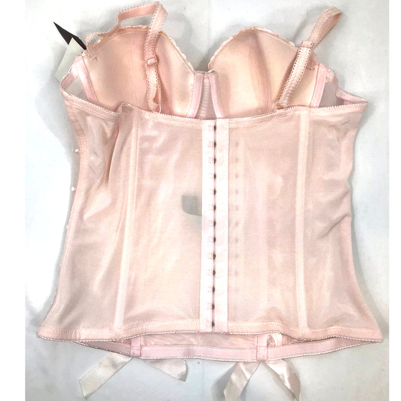 Donna L’oren Gold Label Women's Size 36B Style 2023 Pink Lace Corset Bustier - Picture 4 of 14